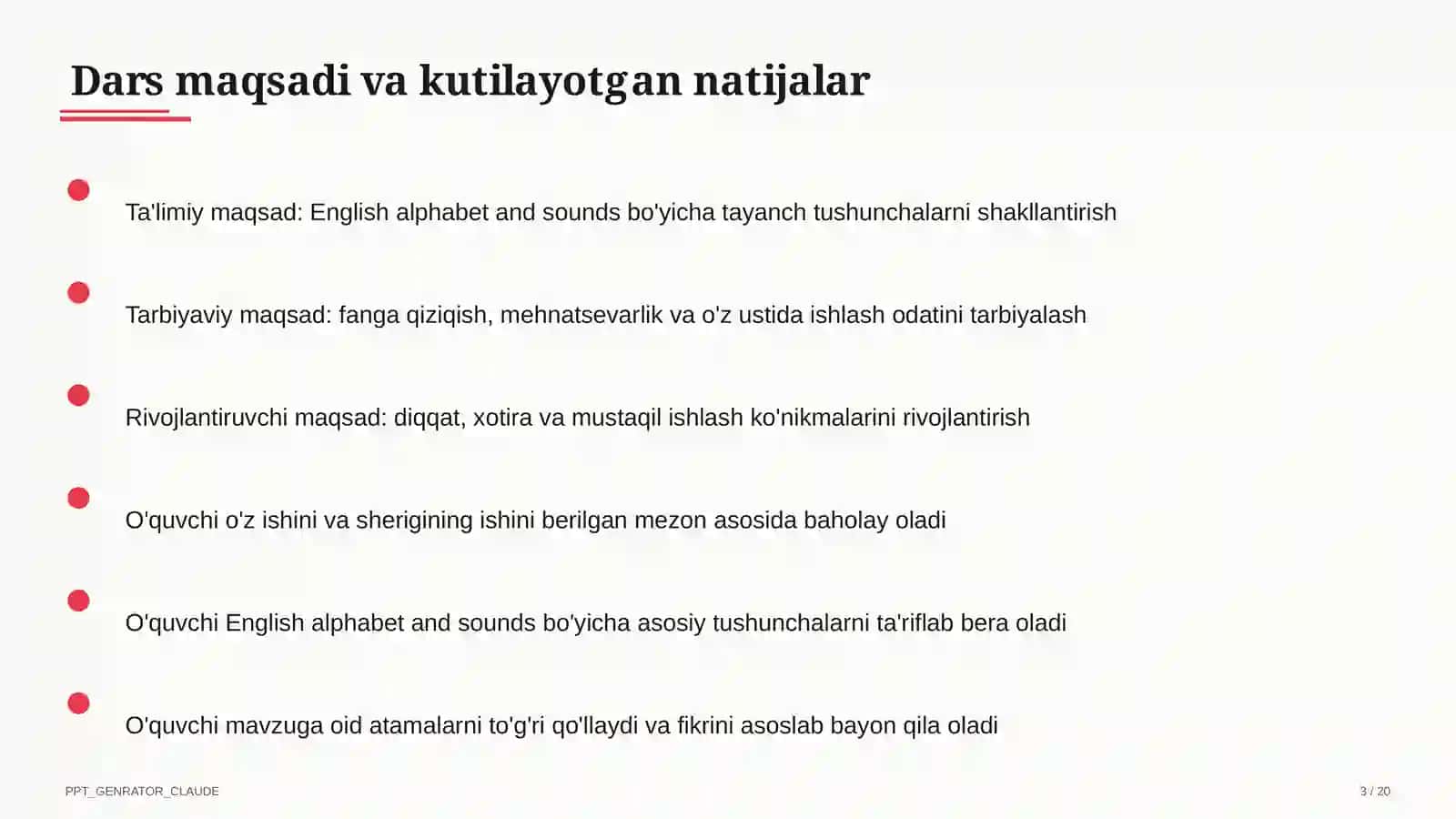 Ingliz tili (1–11) — o'quvchilar uchun 3