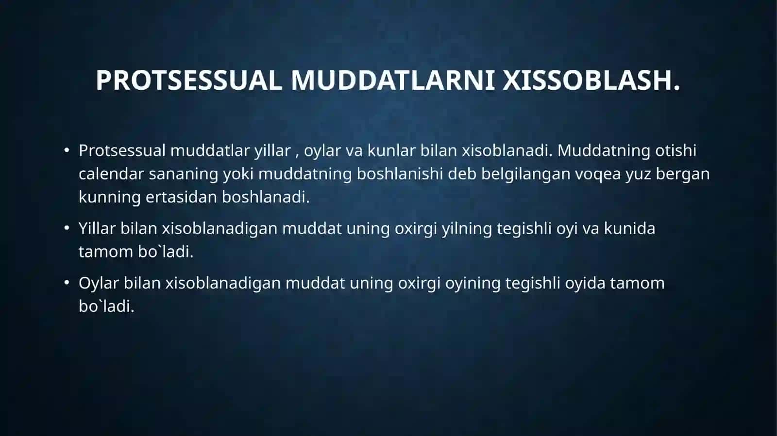 Protsessual muddatlar 3