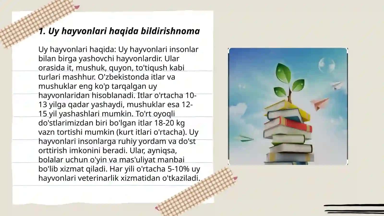 Uy hayvonlari haqida bildirishnoma 3