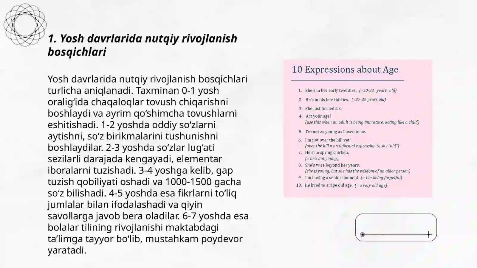 Turli yosh davrlarida nutq faoliyatining rivojlanishi 3