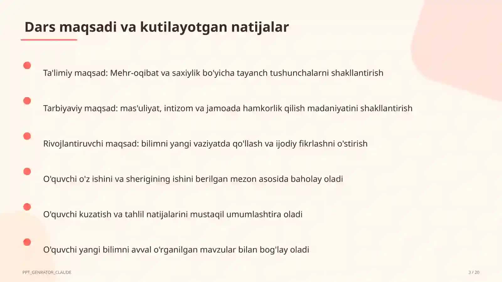 Mehr-oqibat va saxiylik (4-sinf) 3