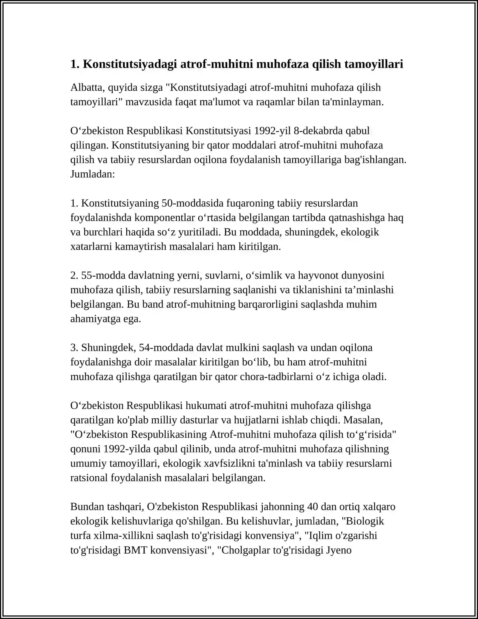 KONSTITUTSIYANING TABIATNI ASRASHGA DOIR QONUNLARINI OʻRGANISH HAMDA TAHLIL QILISH 3