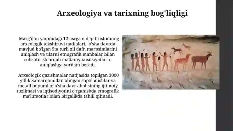 Arxeolagiyaga va etnologiya slayt 3
