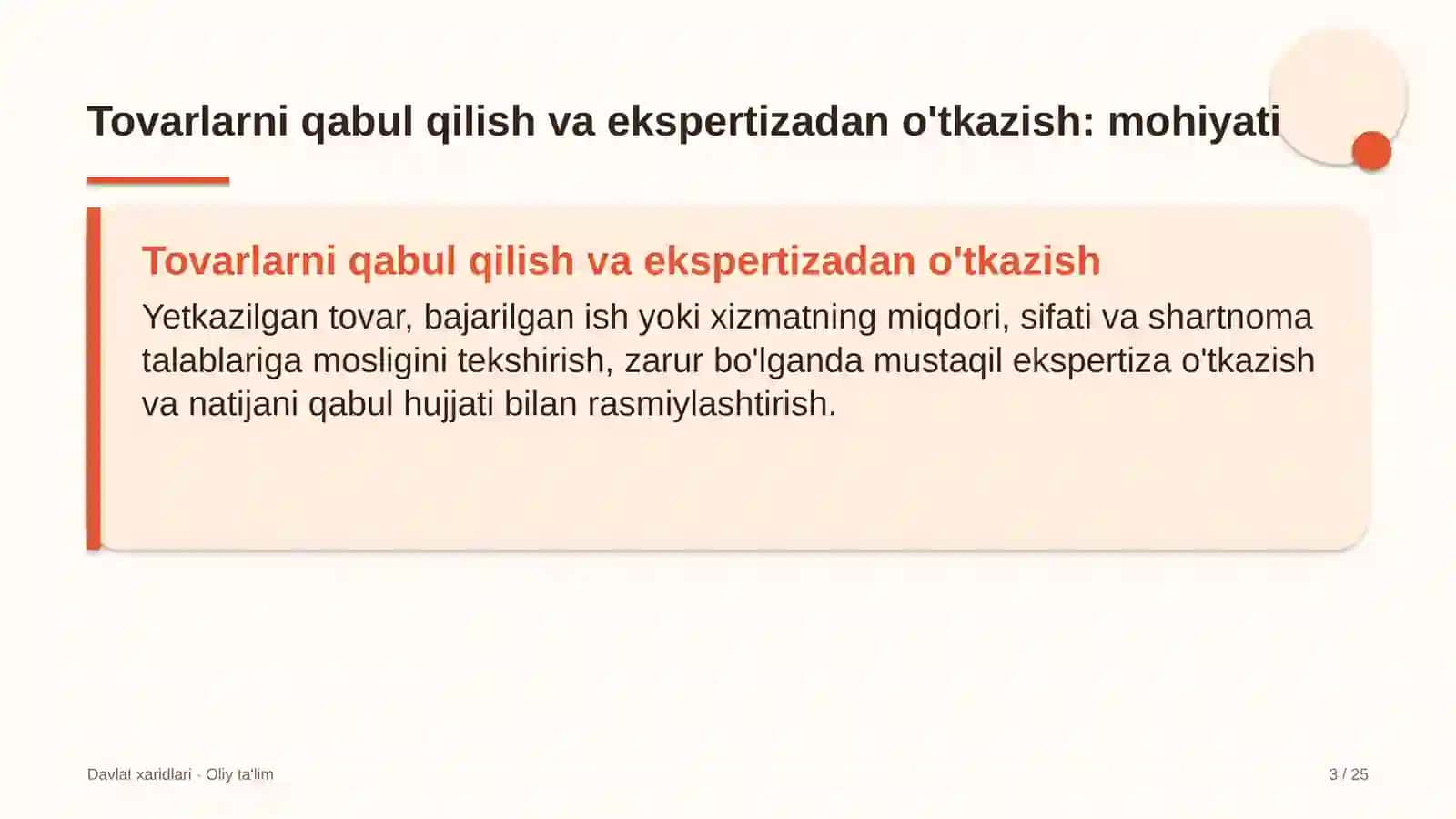 Kriptoaktivlar bozorida tovarlarni qabul qilish va ekspertizadan o'tkazish 3