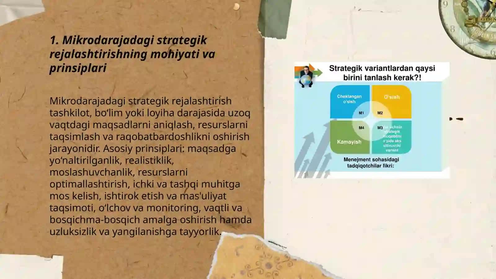 Mikrodarajadagi strategik rejalar 3
