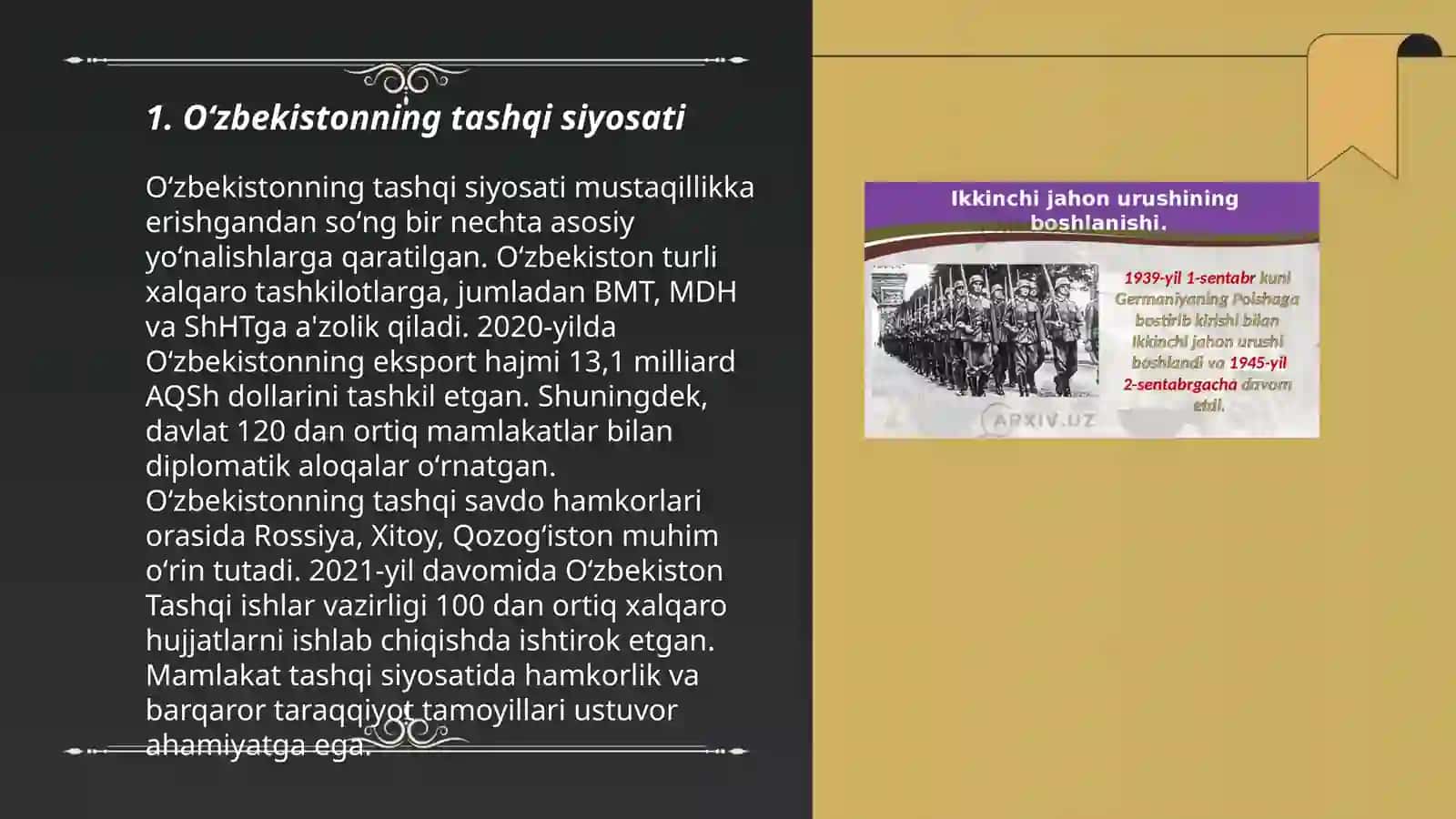 Oʻzbekiston va jahon hamjamiyati 3