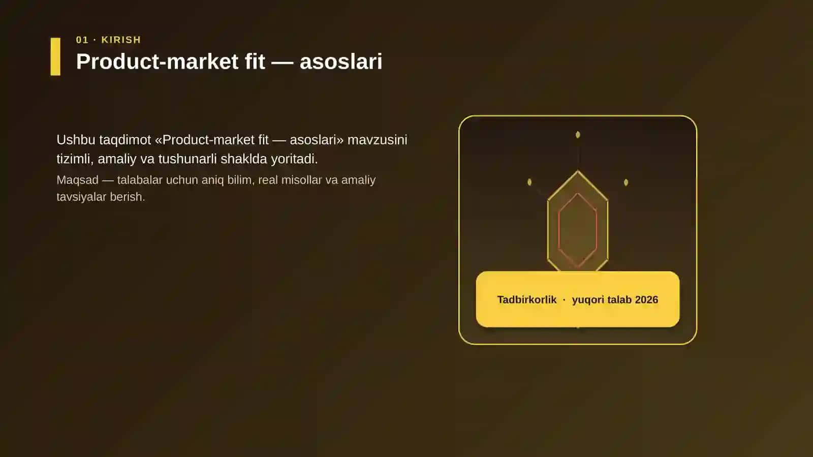 Product-market fit — asoslari 3