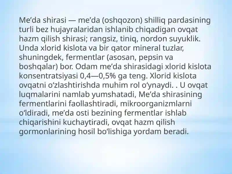 Oshqozon suyuqliği tashxisining klinikahamiyati 3