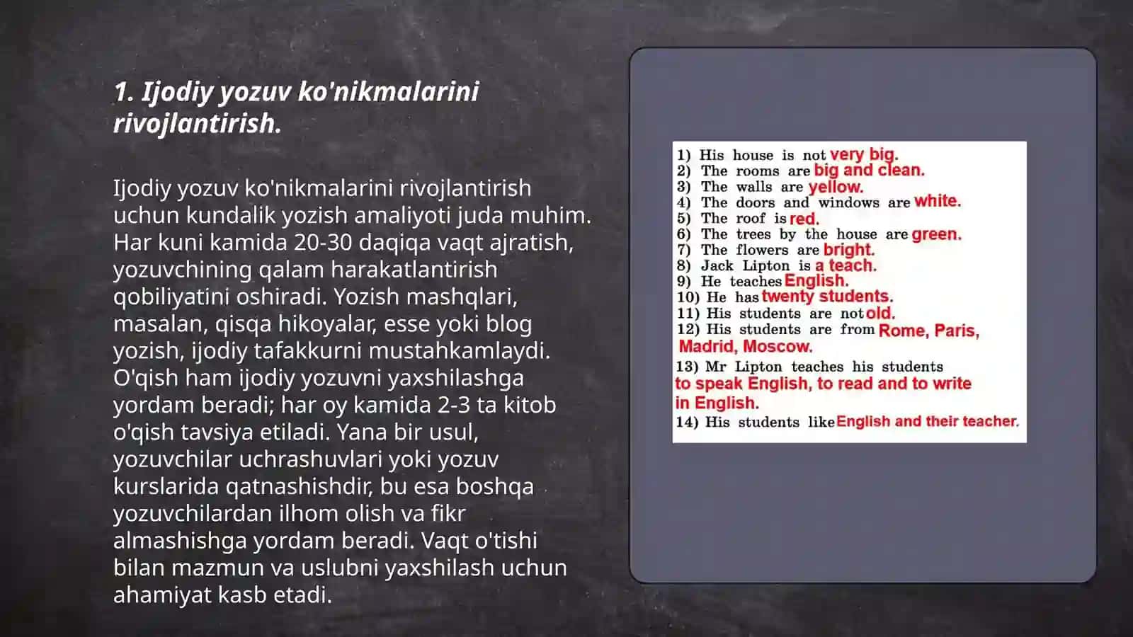 Boshlangʻich talim jarayonida oʻquvchilarni ijodiy matn tuzishga oʻrgatish tavsiyalar ishlab chiqish 3