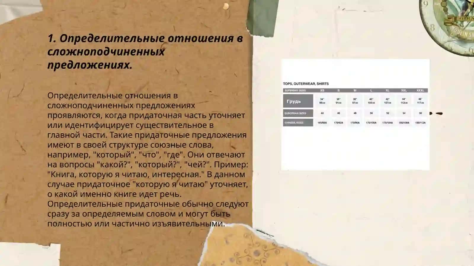Выражение определительных отношений в сложном предложении 3