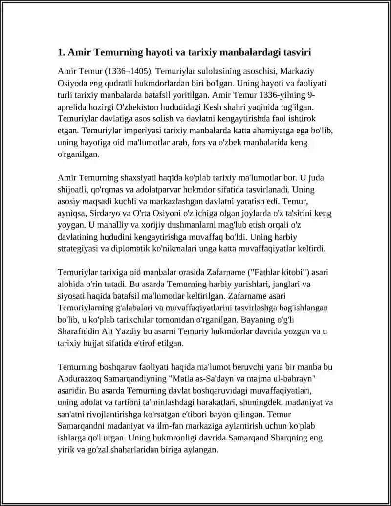 AMIR TEMUR 3