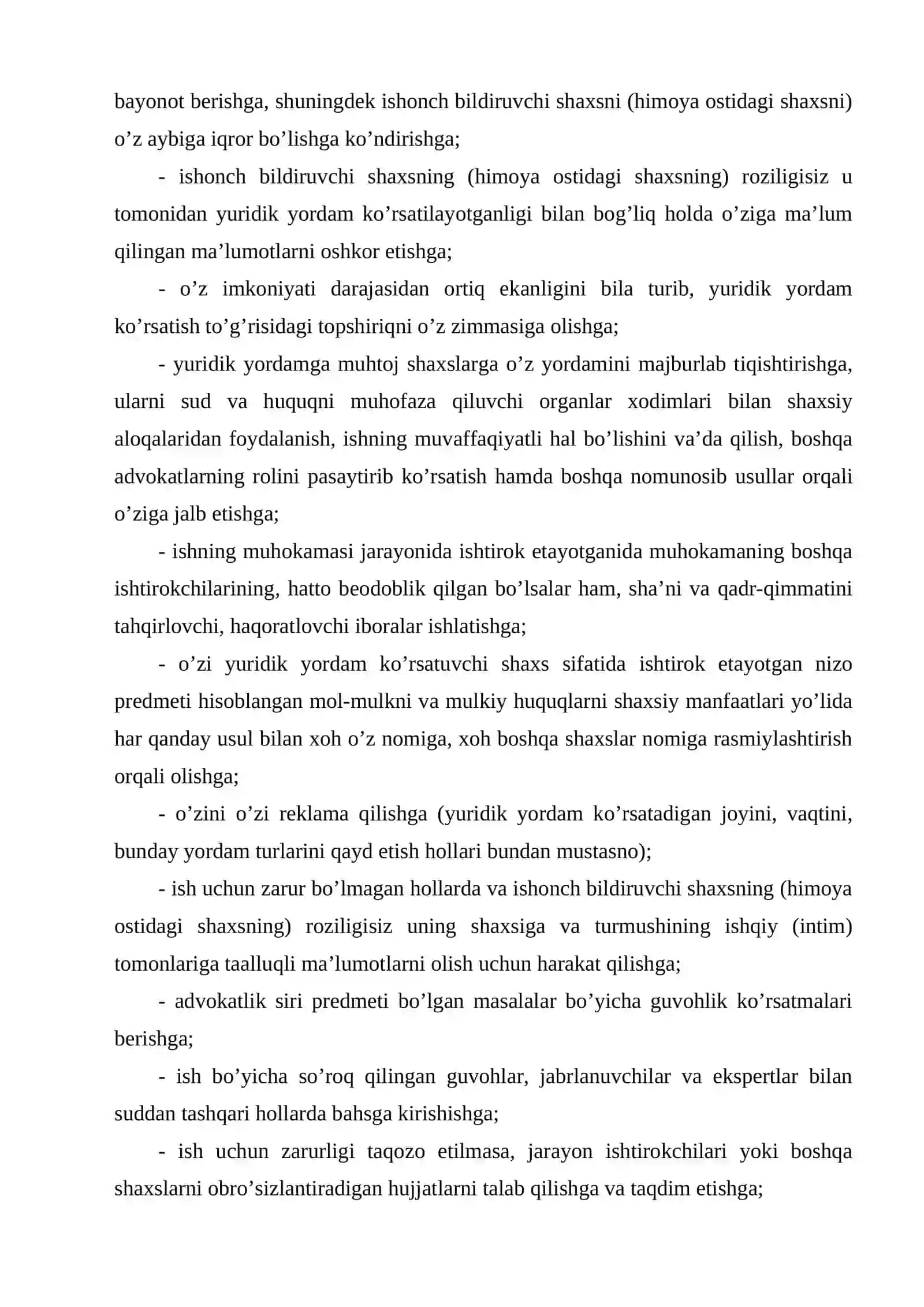 ADVOKATNING VAZIFALARI 3