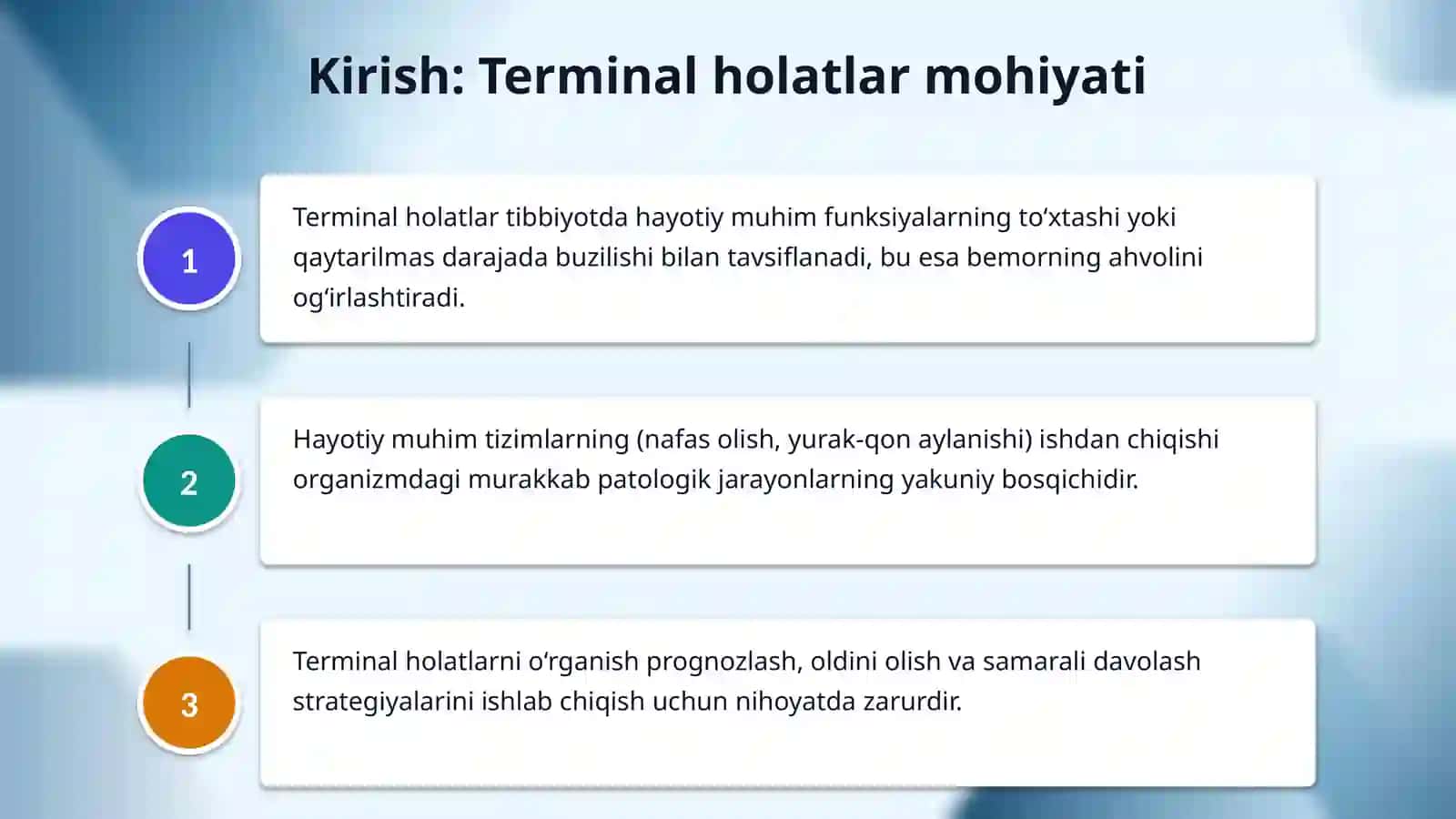 Terminal holatlar 3