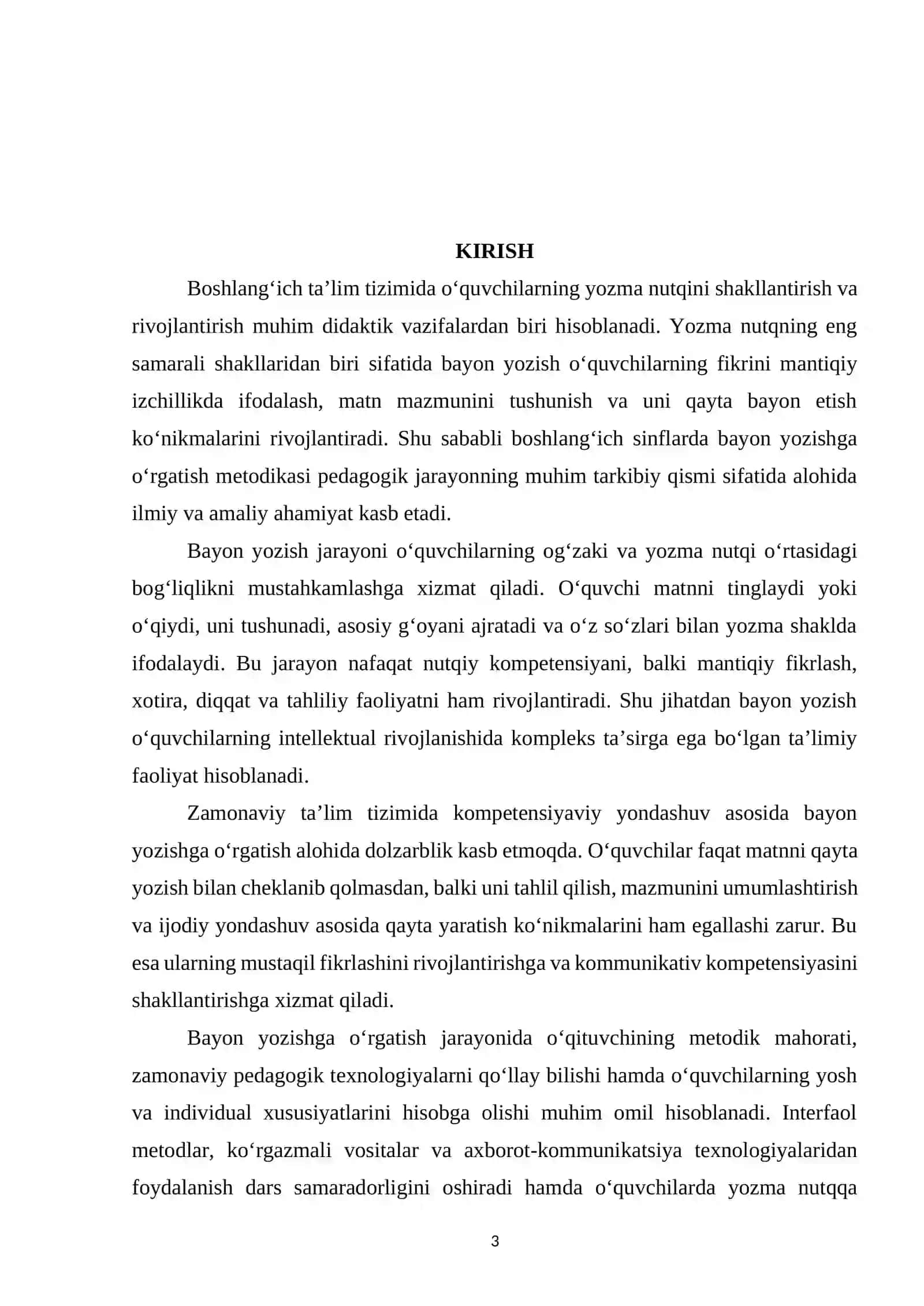 Boshlang‘ich sinflarda bayon yozishga o‘rgatishning nazariy asoslari 3