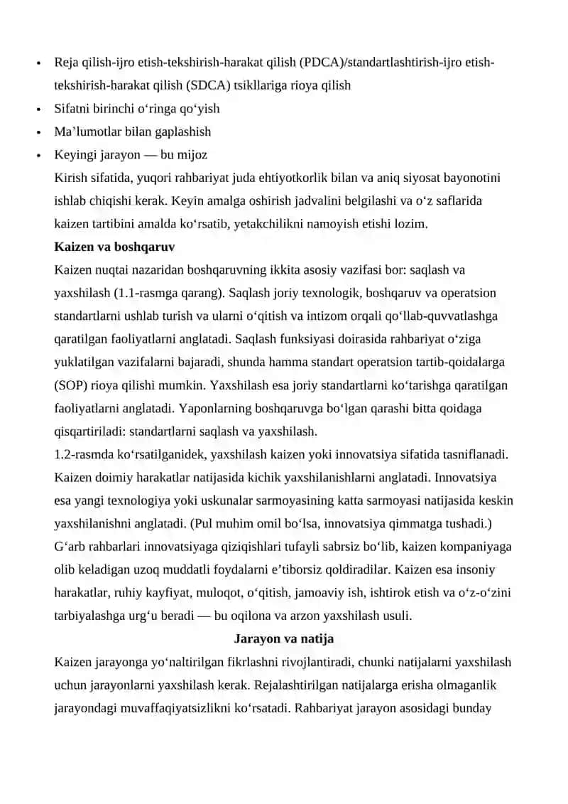 Kaizen: Yaponiyaning raqobatbardosh muvaffaqiyati 3