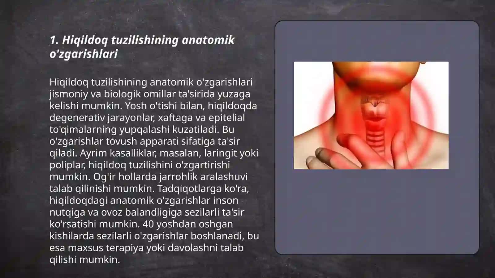 Hiqildoqning qo'shimcha kasalliklarining kelib chiqish sabablari va asoratlari 3