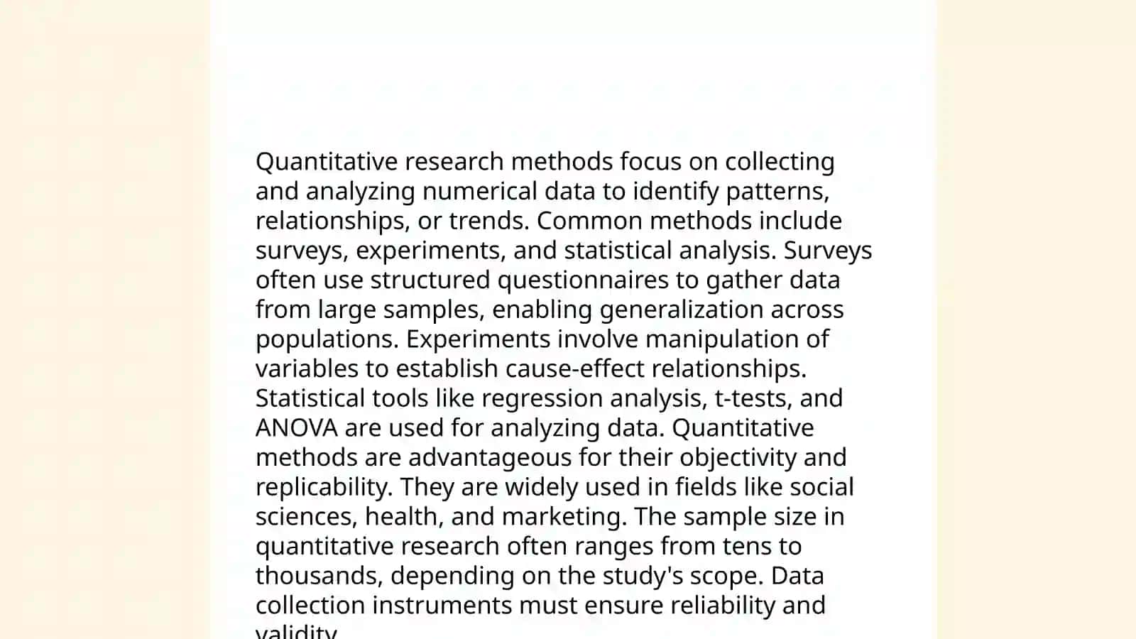 Research Methods 3