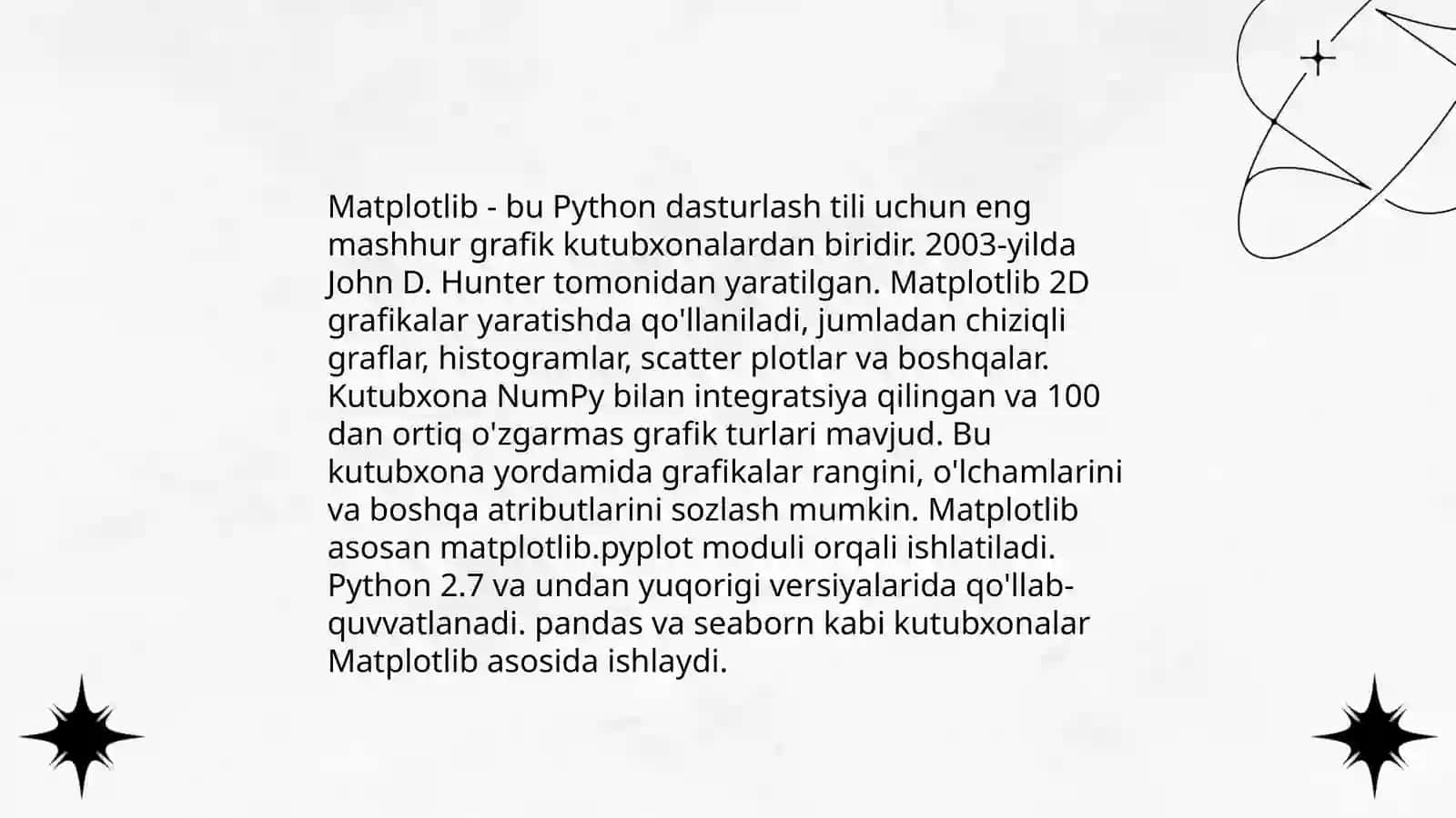 Python dasturlash tili tashqi kutubxonalari 3