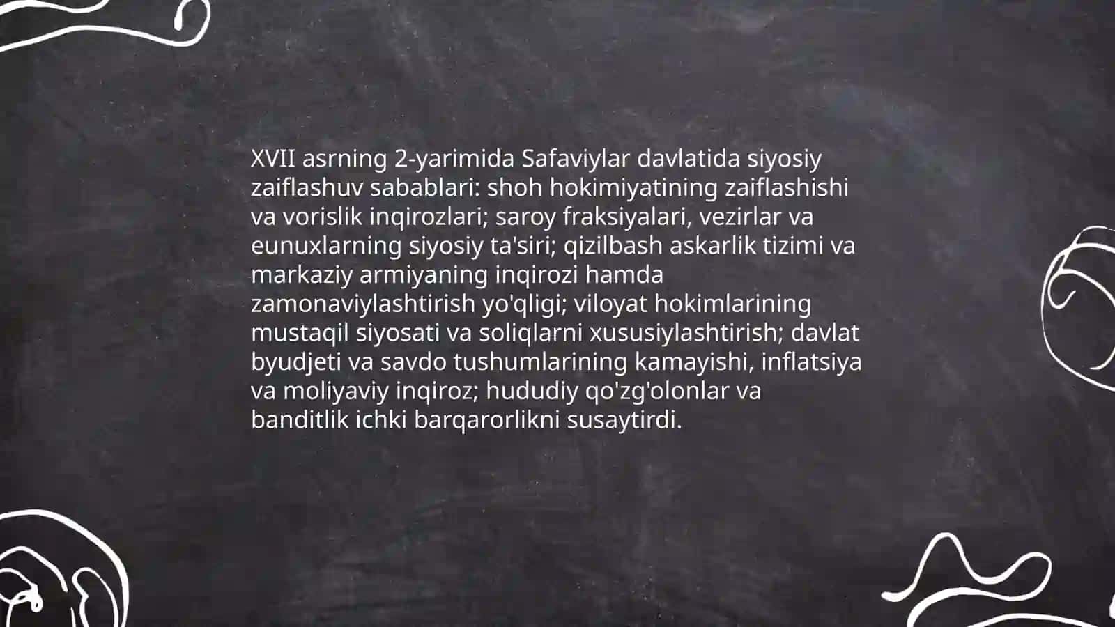 XVII asr 2- yarmi XIX asr òrtalarida Eron Ortiqova Xulkar 3