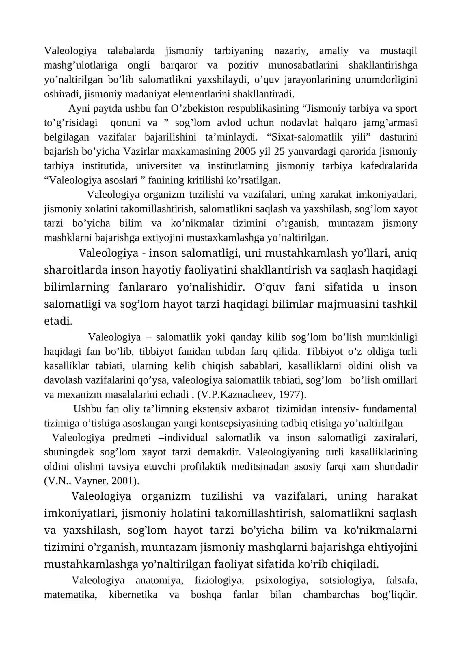 Valeologiya fani va uning tarixi, bosqichlari, o‘rni 3