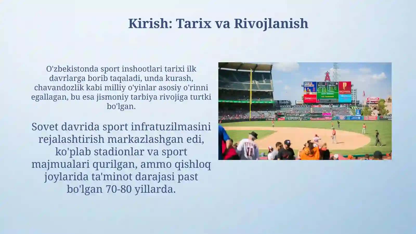 Shahar va qishloqlarda sport inshootlari tarmoqlari va rejalashtirish 3