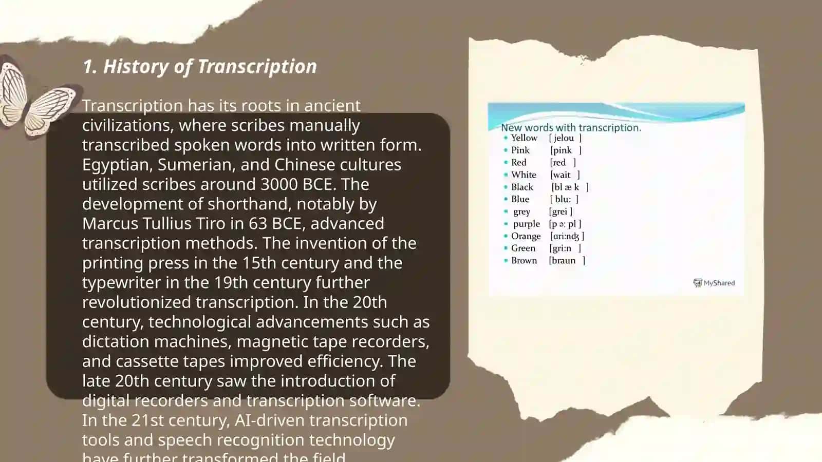 History of Transcription 3