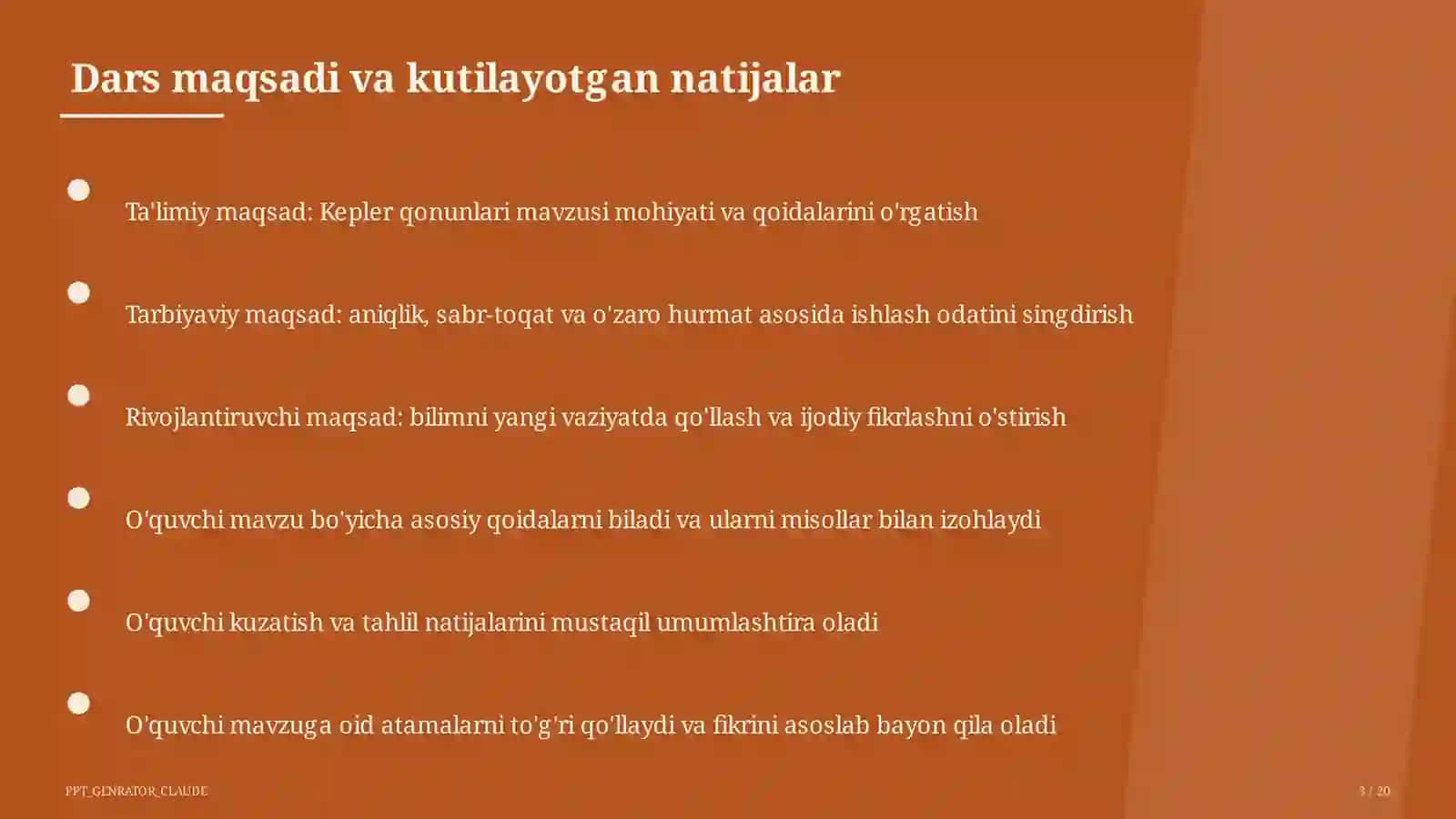 Kepler qonunlari (10-sinf) 3