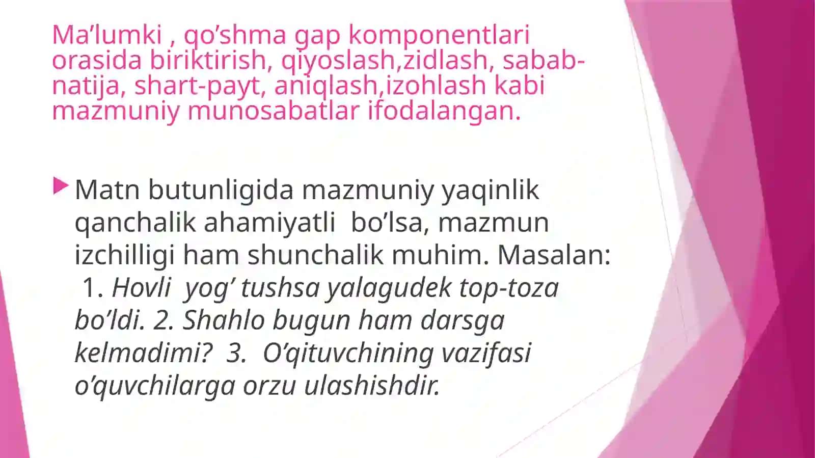 Matnni bog’lovchi vositalar 3