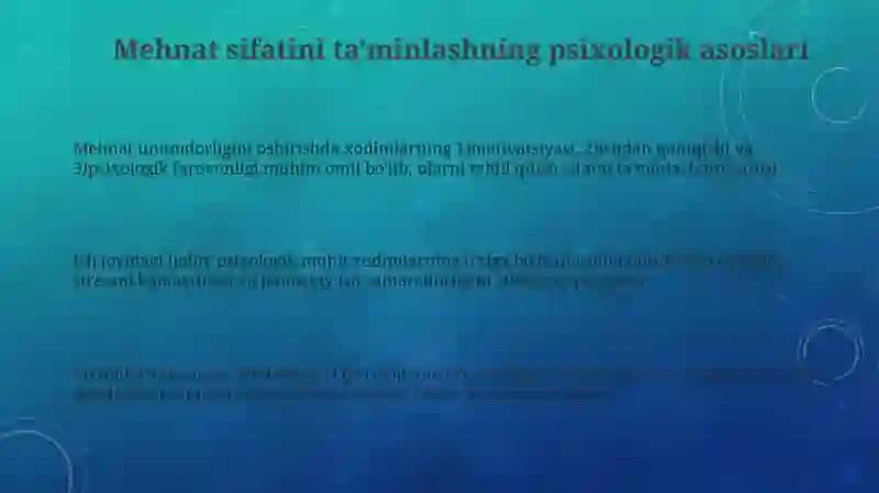 Mehnat sifatini taminlashning psixologik omillari 3
