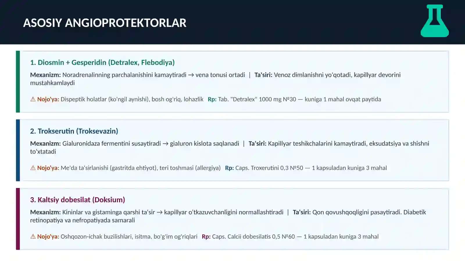 ANGIOPROTEKTORLAR VA VENOTROP VOSITALAR 3