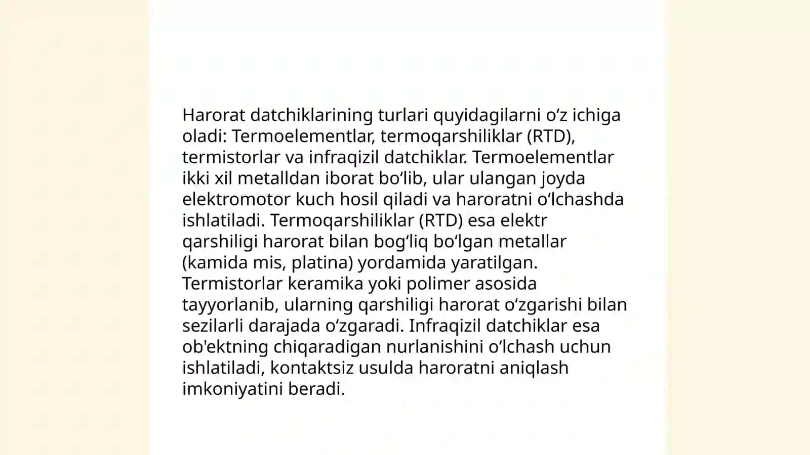 Harorat datchiklari. Svetodiodni (LED) ma'lum haroratda ushlash 3