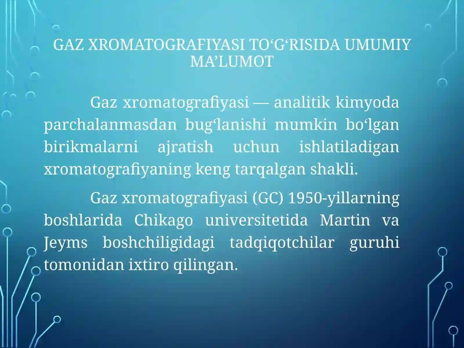 Gaz xromatografiyasi usullari 3