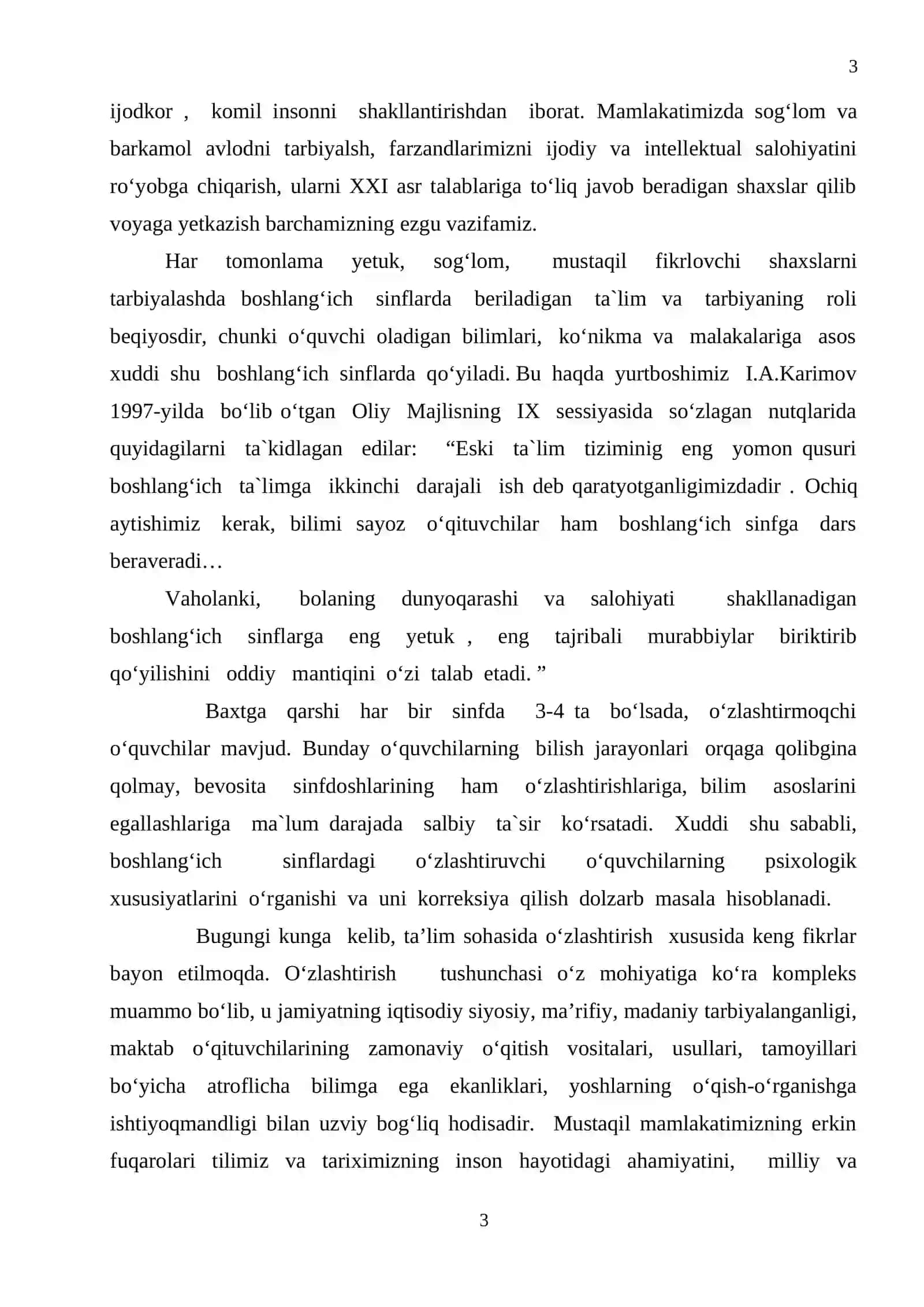 Boshlang‘ich sinflarda o‘zlashtirmovchilikni yuzaga keltiruvchi omillar 3