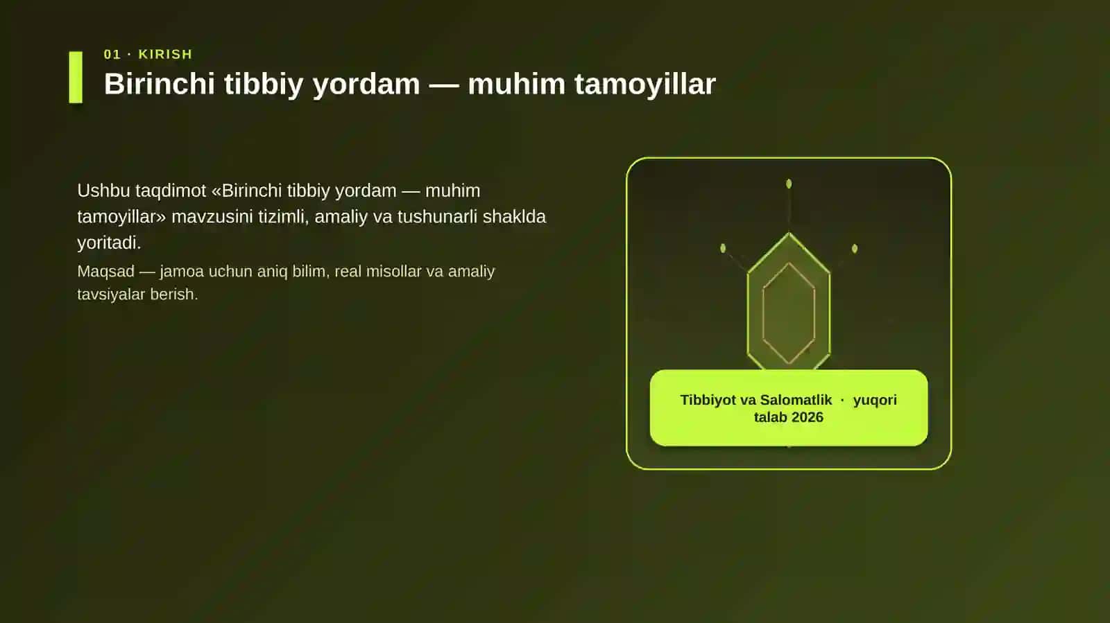 Birinchi tibbiy yordam — muhim tamoyillar 3