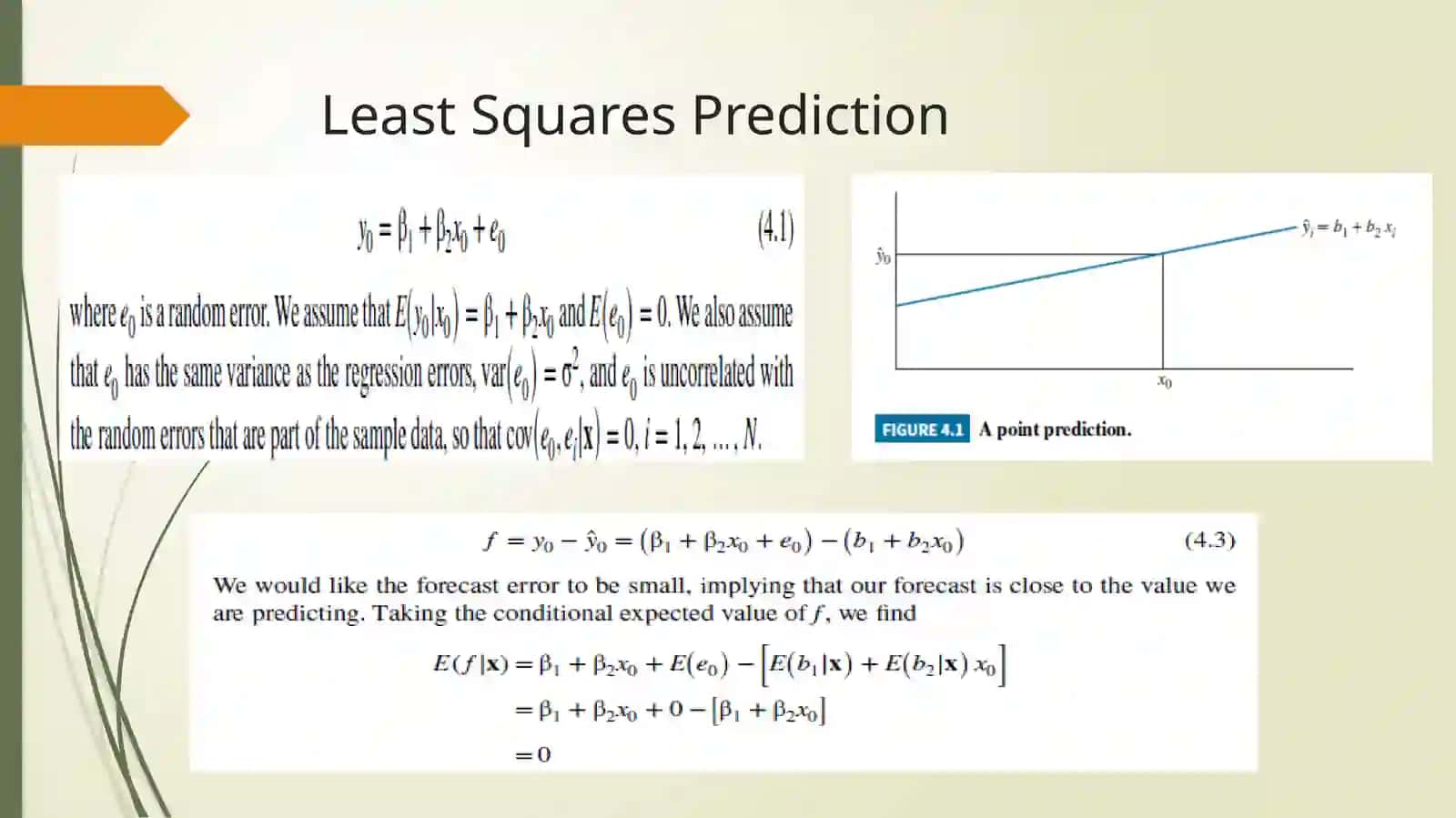Least Squares Prediction 3