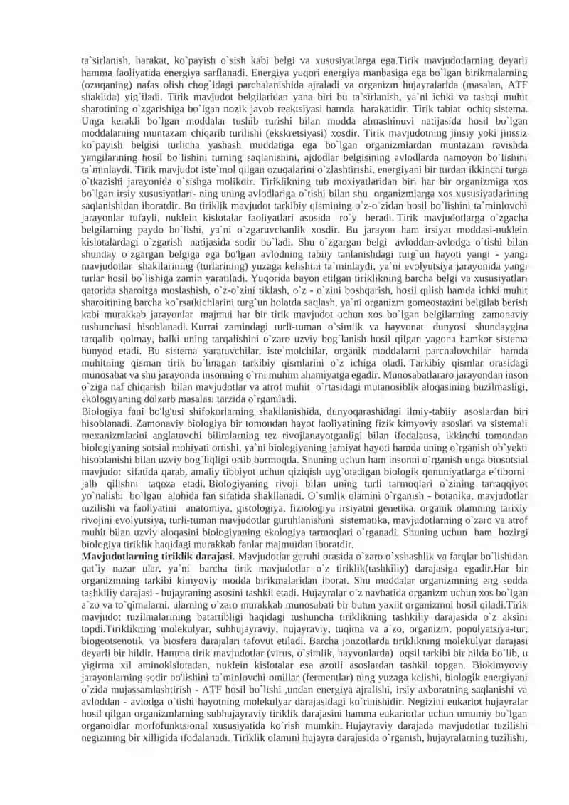 Tibbiy biologiya, umumiy genetika moduliga kirish. Hujayra biologiyasi. Hujayralarni bo‘linish. Ko’payish va uning turlari. 3