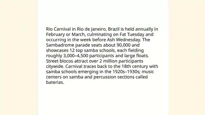 The most famous festivals 3