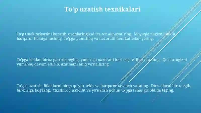 Voleybol oʻyin texnikasi asoslari 3