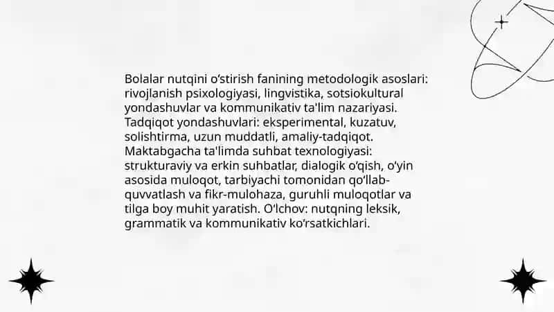 Bolalarni nutqini o‘stirish fanining tadqiqot metodlari 3