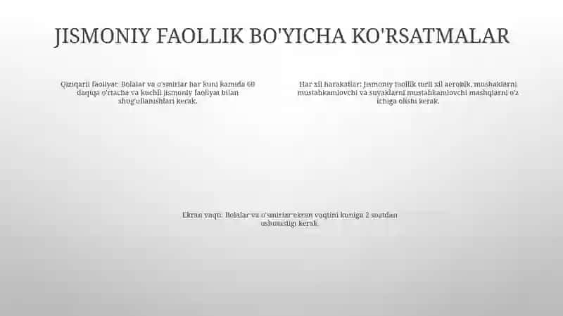 Bolalar Va OʻSmirlarning Jismoniy Sifatlarini Rivojlantirish 3