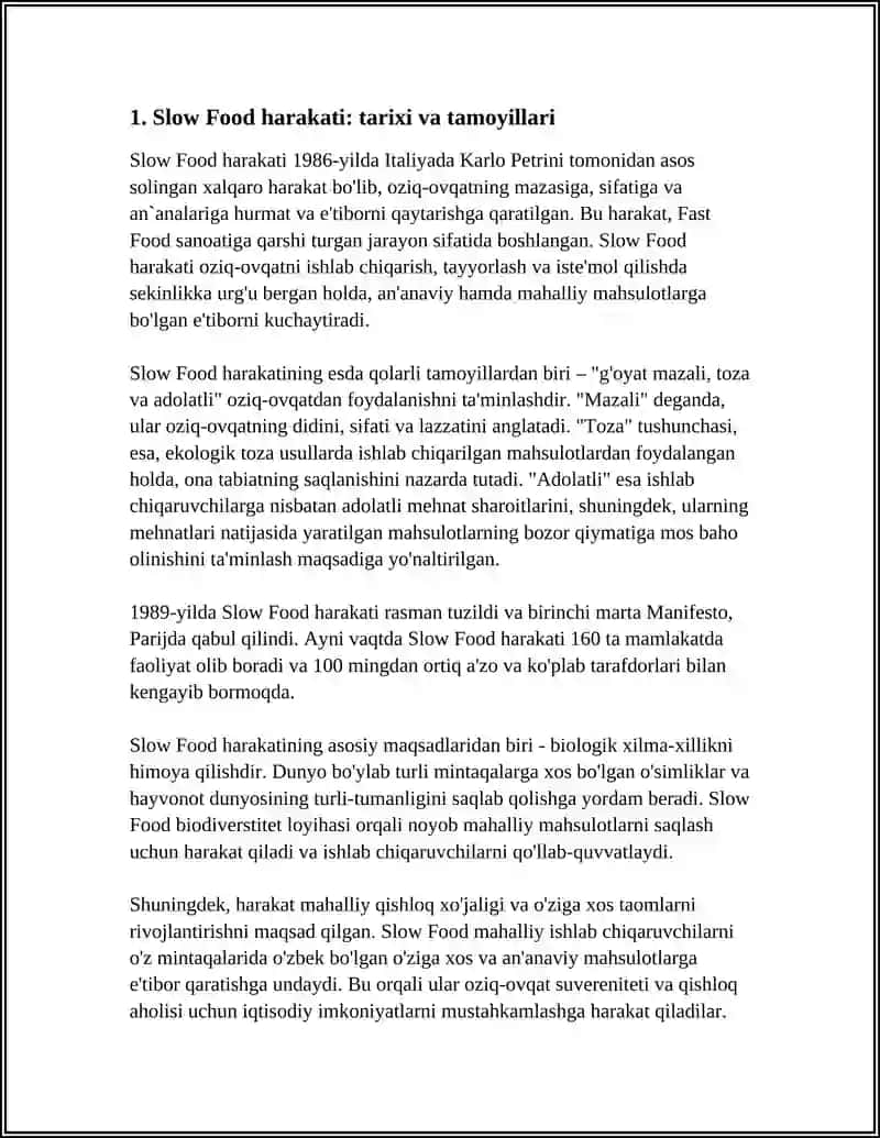 Slow Food 3