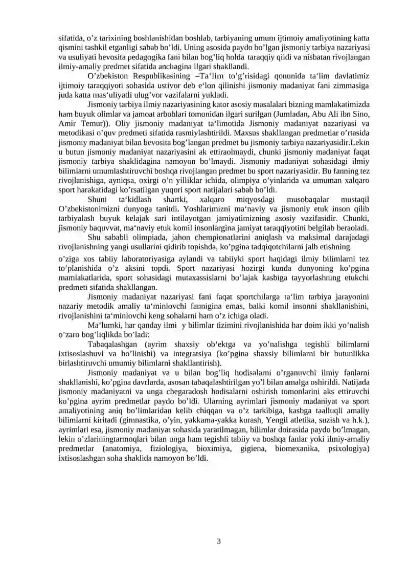 Jismoniy tarbiya nazariyasi va metodikasi 3