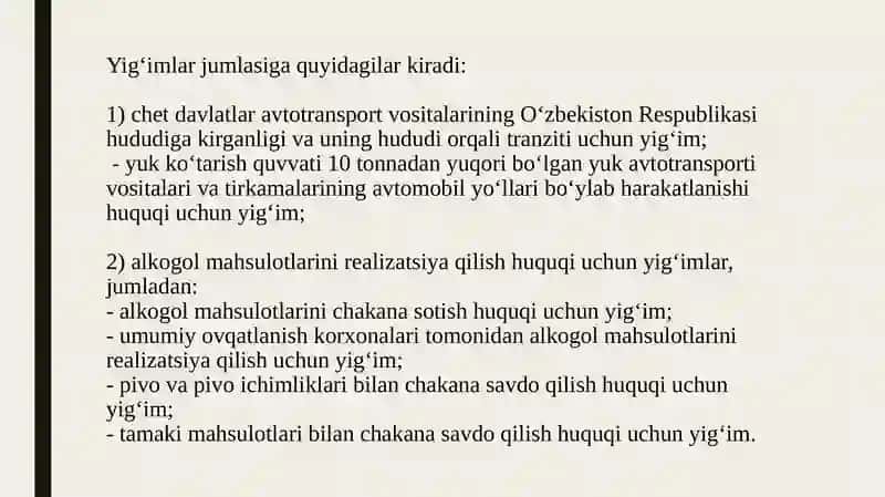 O'ZBEKISTON RESPUBLIKASI YIG'IMLARI 3