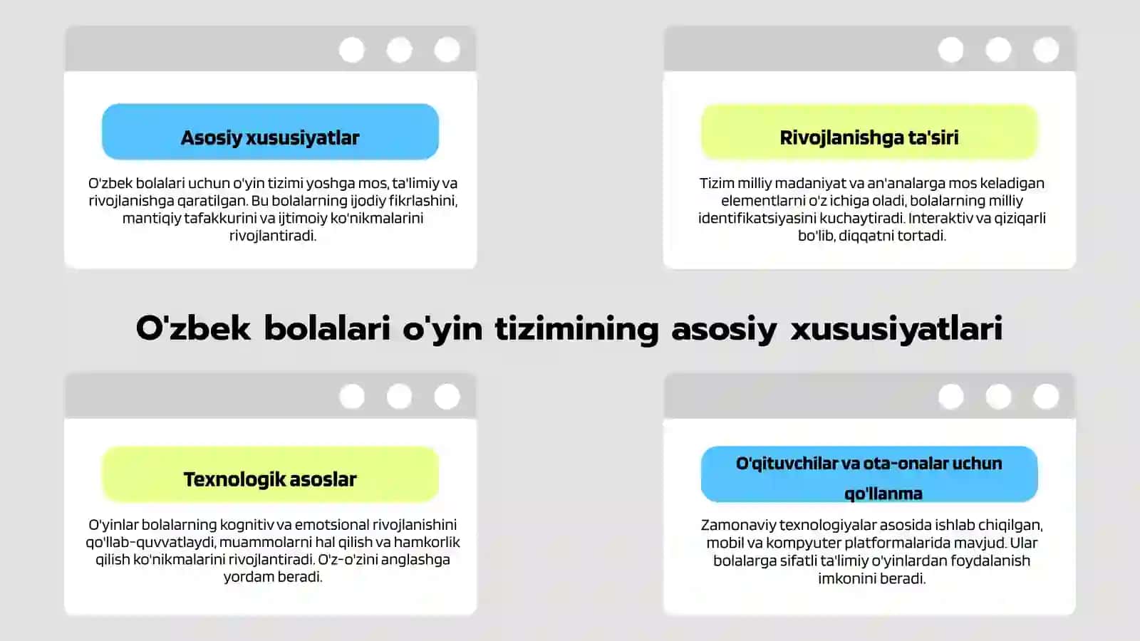 O'zbek bolalari o'yin tizimi 3
