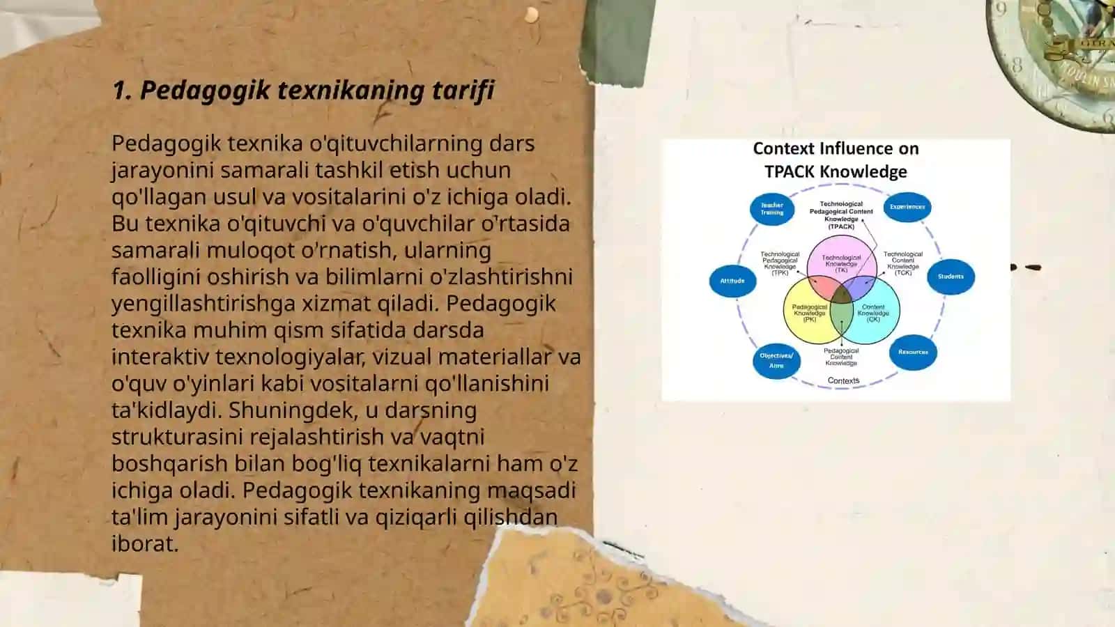 Pedagogik texnika haqida ma’lumot Pedagogik texnikaning xususiyatlari 3