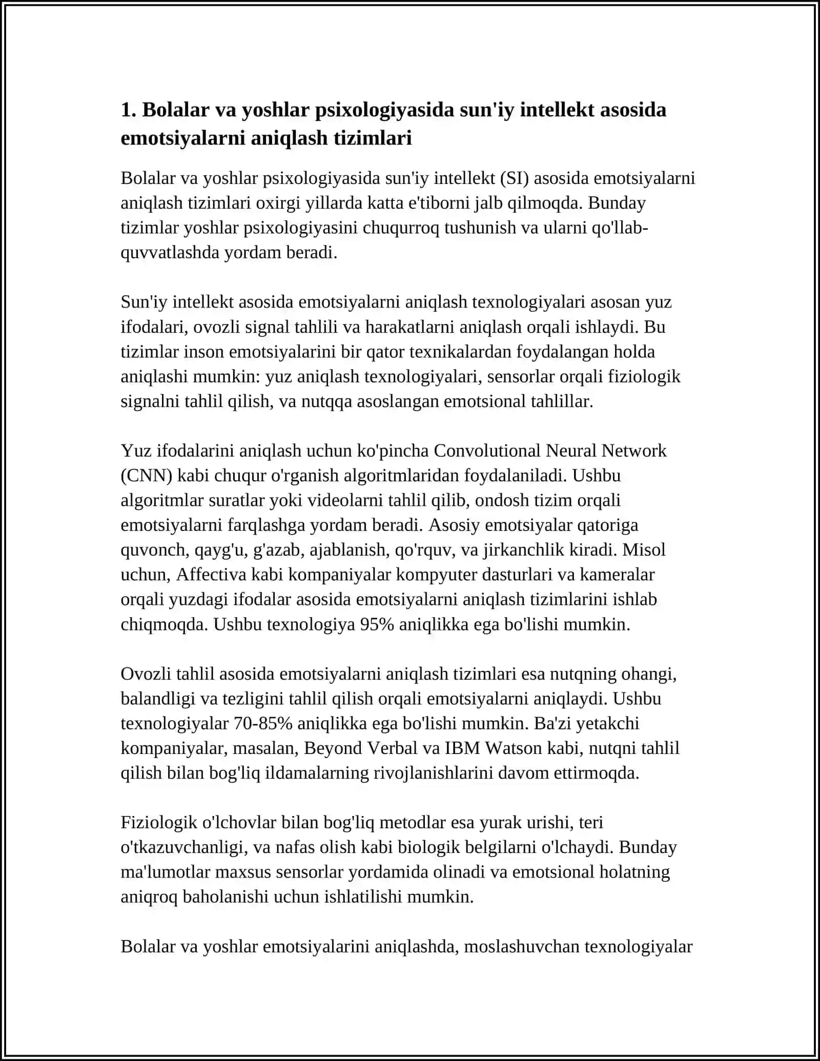 YOSHLAR VA BOLALAR PSIXOLOGIYASI UCHUN SUN'IY INTELLEKT 3