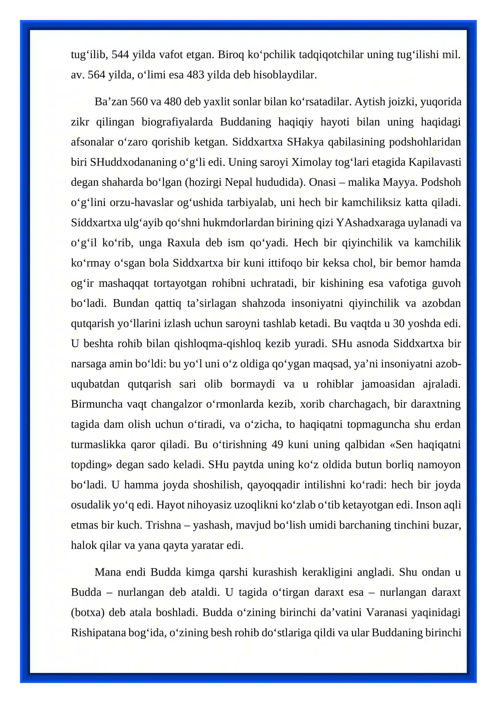 Buddizmning asosiy aqidalari va taʼlimoti 3