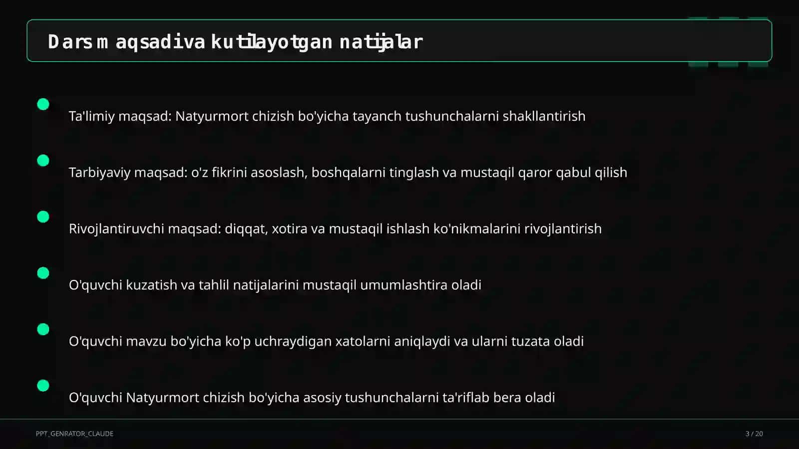 Natyurmort chizish (2-sinf) 3