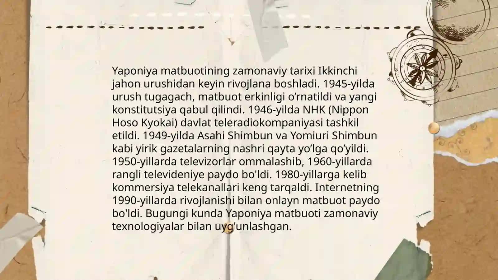 Yaponiya matbuoti tarixi va axborot tarqatishning o’ziga xos tomonlari 3