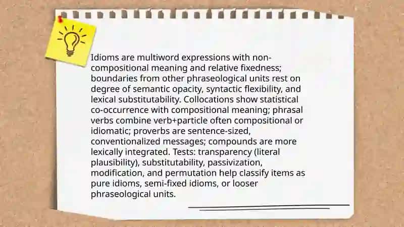 Idioms and Phraseological Units: Typological Features 3